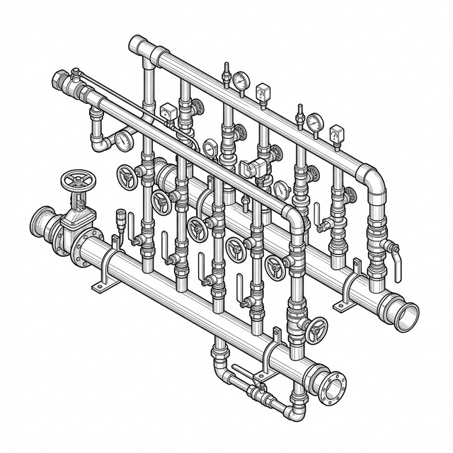 HVAC Projelerine Özel Endüstriyel Bakır Manifold Üretimi