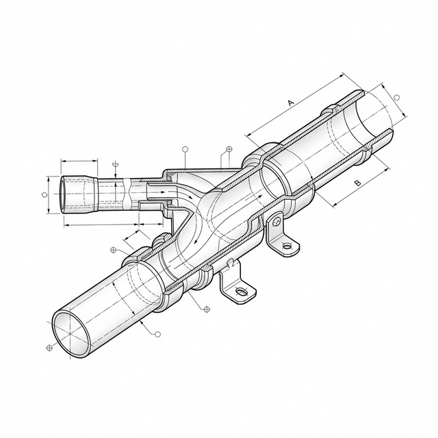 Daikin Mitsubishi Uyumlu VRF Refnet Joint Y-Branch Teknik Dağıtım Kiti